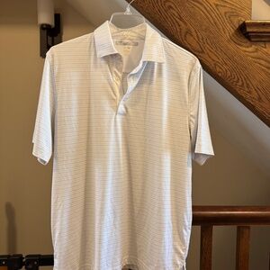 Greg Norman Men's ML75 Golf Polo Micro Print Play Dry Size M